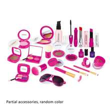 1 Set Children's Makeup Toy Set, Girls Stage Performance Simulation Model, Girls Role Play Toy, Children's Pretend Play Fake Makeup Toy Set, Parent-Child Interaction Birthday Gift, Model Toy Not For Real Use