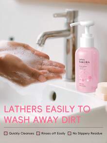 1 Botella de Jabón de Manos con Aroma a Flor de Cerezo LAIKOU Japón, 120ml, Fragancia Duradera, Espuma Abundante, Adecuado para Viajes, Campamentos, Senderismo, Montañismo, Actividades al Aire Libre, También Adecuado para Mujeres, Madres, Esposas, Hermanas, Adolescentes, Novias para Uso Diario, Cuidado de las Manos. - 120 ml - Ver 5