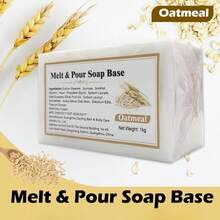 200g/400g 白色皂基，天然植物精油皂基，适用于 DIY 手工制作、实验、清洁、清洗、节日礼物 - 白色 - 查看 23