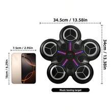 2025 New Model Smart Music Boxing Machine (For Kids Ages 3-14) – Wall-Mounted Training Machine With LED Electronic Screen, Home Indoor Fitness Equipment Game With Premium Boxing Gloves