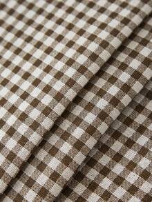 1pc Vintage Plaid Valance Curtain, No Drill Cabinet Curtain, Tier Curtains For Kitchen, Coffee Break Curtain, Room Divider, Japanese Fabric Curtain Suitable For All Seasons - Multicolor - View 12