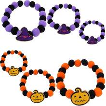 Pet Halloween Felt Ball Collar, Cat Dog Halloween Scarf Pumpkin Pet Outfit Decoration