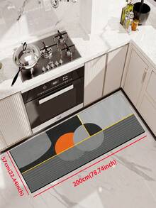 Sang trọng & Đơn giản hóa Phong cách Phòng bếp Thảm trải sàn Không trượt Chống thấm dầu , Nước Hấp thụ Thảm phòng tắm Với Nhanh khô & Dễ dàng làm sạch Chức năng , Mềm mại Trái đất Hấp thụ nước Tấm lót Đối với Phòng vệ sinh Lối vào - màu cam ấm áp - Xem 17
