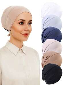 1 pieza Diadema elástica, gorro de pañuelo, gorro quimioterapia, gorro para el cuidado del cabello, diadema casual de moda