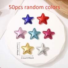 20/50/100pcs Mini Heart & Star Fabric Patches - Assorted Colorful Applique Patches For DIY Clothing Repair, Sewing, Headwear, Hats And Craft Decoration - Versatile, Easy To Use, Multi-Color - Multicolor - View 21