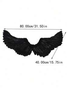1pc Angel Devil Feather Wings Personalized Costume Prop, Suitable For Holidays, Performances, Cosplay, Halloween