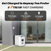 HEPWAY Alpha 2000 Portable Power Station, 2400W/2048Wh Expandable Capacity, 32kWh With APP Wi-Fi X-Boost 3600W AC Outlet, Fully Charges In 1.5 Hours, Suitable For Home UPS Emergency Outdoor RV Camping Solar Generator (Solar Panels And Batteries Not Included) - 2000-luying - Xem 6