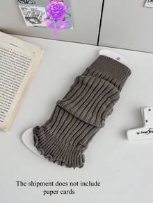 1双秋冬女士腿套，糖果色芭蕾舞风格毛绒长筒袜，可爱Y2K风格，舒适保暖 - 彩色 - 查看 13