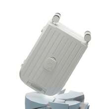 20 Inch Suitcase Hard Shell Scratch-Resistant Surface Cup Holder Hanging Hook And Code Lock Silent Spinner Wheel Luggage Suitcase - White - View 7