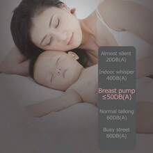 1pc Electric Breast Pump, ABS Material, Large Capacity, 210ml Electric Breast Pump