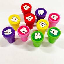 1/5/10/20/30 piezas Juego de sellos divertidos con dientes, sellos de recompensa, sellos creativos, sellos de incentivo para el aula, regalos para maestros - Multicolor - Ver 7