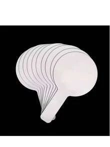 Conjunto de 10 Quadros Brancos de Dupla Face - Quadros Brancos Portáteis, Quadros de Mensagens para Aprendizado e Uso Doméstico com Superfície Apagável, Ideal para Sala de Aula, Casa e Escritório, Quadros de Escrita para Sala de Aula | Quadros Redondos | Quadros de Plástico, Quadros Apagáveis