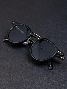 1 Kính thời trang gọng nhỏ hình bầu dục cổ điển, kính mắt cao cấp sang trọng phong cách đường phố dự tiệc cá nhân hóa Punk dành cho cả nam và nữ - Nhiều màu - Xem 8