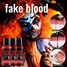 3 件套挤压瓶假血万圣节身体化妆套装，可水洗新鲜、古老和深色 SFX 假血 - 非常适合吸血鬼、僵尸、小丑和角色扮演 - 逼真的凝血效果 - SFX Makeup Kit 2 - 查看 3
