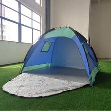 خيمة شاطئية مقاومة للماء وحماية من الأشعة فوق البنفسجية، مظلة للتخييم في الهواء الطلق، ظل للصيد، محمولة وسهلة التركيب، مناسبة للشاطئ والتخييم والأماكن الخارجية والساحل