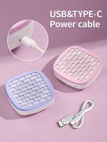 Nail Duster Collector, Nail Dust Collector For Acrylic Nails, Nail Dust Fan Nail Cleaner For Manicure - Nail Vacuum Cleaner Powerful Dust Extractor Low Noise,Gel Nails Polishing Salon Home Use,Pink - 粉色 - 查看 5