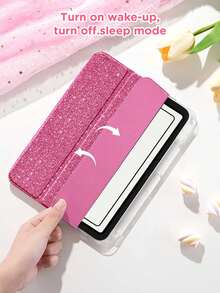 这款定制闪亮平板保护套兼容 iPad Mini 6/7、Air 9.7/10.2/10.5/10.9、Air 4/5、Pro 11 英寸 (M4) 2024 款及第十代 iPad Pro。高清亚克力后盖，具备磁吸/自动休眠/唤醒功能，内置支架和笔槽。时尚闪亮的奢华礼物，适合送给朋友、女友、家人和女儿。是圣诞节、生日、周年纪念日和开学季的完美之选。 - 彩色 - 查看 8