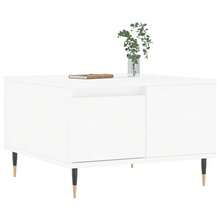Coffee Table White 55x55x36.5 Cm Engineered Wood - White - View 4