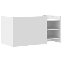 Coffee Table White 100x50x50 Cm Engineered Wood - 白色 - 查看 7