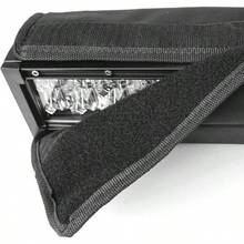 50 52 pulgadas, cubierta de barra de luz LED, universal, doble, recta, curvada, silenciador silenciador a prueba de viento, a prueba de polvo, nieve, a prueba de araazos, reduccin del ruido del - 50 pulgadas doble - Ver 2