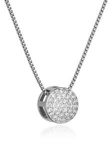Luxury Studded Heart Necklace – 18k Gold Plated Or 925 Silver - 銀色 - 查看 3