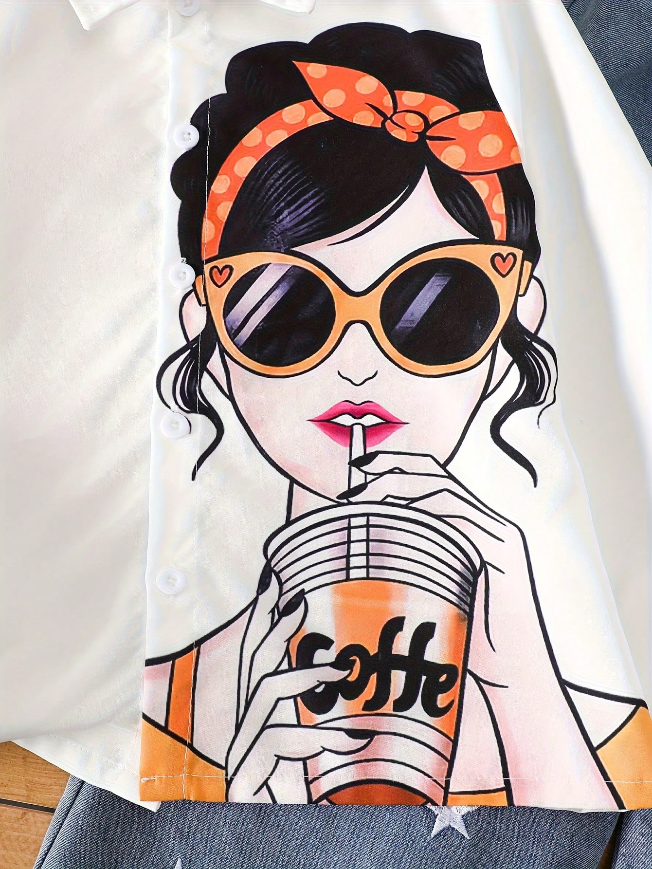 مجموعة جينز للبنات للخريف/الشتاء، قميص بأكمام طويل...