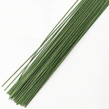 50 件散装白色切割桨状铁丝，15.75 英寸茎，绿色花店铁丝茎，适用于插花、花店用品、珠宝、礼品、工艺品、花环制作、花环、植物花园领带、花束包装，适合婚礼、生日、新年庆祝、万圣节和圣诞节的装饰。 - 白色 - 查看 14