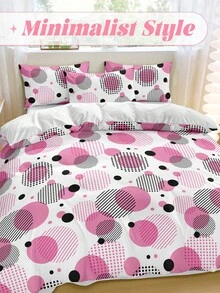 2/3-teiliges Bettbezug-Set, Tagesdecke, Bettwäsche-Set, hautfreundlicher Bettdecken-Bezug, weiches und bequemes Bettwäsche-Set für das Schlafzimmer, bedrucktes Bettwäsche-Set, Washedikrofaser-Bettbezüge, atmungsaktiv, staubdicht, rutschfest, leicht und seidig glatt, geeignet für alle Jahreszeiten, für Einzelbett/Doppelbett/Queensize/Kingsize, 1 Stück Bettbezug und 1 Stück/2 Kissenbezüge, perfektes Urlaubsgeschenk, Raumdekoration