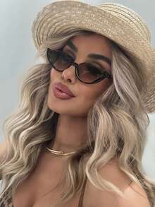 1Pair Women Cat Eye Fashion Glasses For Decoration Elegant Shades Beach Accessories