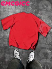 EMCGICC Jesus Shirt,CALL ON JESUS,Y2k,Graphic Shirt Men's Summer Short Sleeved Pure Cotton Comfortable And Breathable Casual Outdoor Street Round Neck T-Shirt, A High-Quality Fashion Brand, A Surprise Gift For Family And Friends.Graphic Tees Men,God Shirts - Đỏ - Xem 4