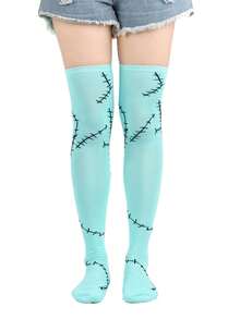 Mangas y calcetines largos cosidos para disfraz de Halloween para juegos de fantasía, estilo A - Multicolor - Ver 6