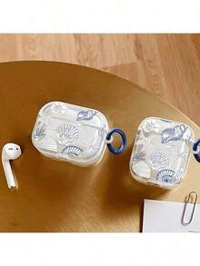 贝壳形保护套，兼容苹果耳机，防刮防摔 - 彩色 - 查看 3