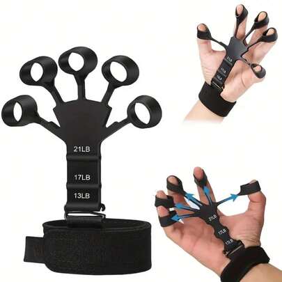 Bộ 1/2/3 dụng cụ tập luyện ngón tay với lực cản điều chỉnh được, dụng cụ tập luyện sức mạnh tay để rèn luyện và phục hồi cơ bắp cánh tay và lòng bàn tay, phù hợp cho vận động viên và sử dụng hàng ngày.
