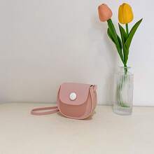 1pc Solid Color PU Leather Mini Crossbody Bag For Girls, Shoulder Purse, Coin Pouch, Wallet - A - View 8