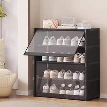 2025 New Rental Housing Economy Model9TierShoe Cabinet Home Door Multi-Layer New Indoor Beautiful Dormitory Dustproof Shoe Rack Into The Household Simple Shoe Cabinet - 5-tier - View 1