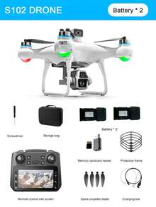 Das 2025 neue Modell S102 Drohnen-Set für Luftaufnahmen ist mit einer 4,3-Zoll-Bildschirm-Fernbedienung ausgestattet und verfügt über einen leistungsstarken windfesten bürstenlosen Motor, hochauflösende Dual-Kameras, ein optisches Flusssuspensionssystem/optische Flusssuspension/intelligente Hinderniserkennung/Einknopf-Abstieg/Rolle. Es eignet sich für Innen-/Außen-/Party-Unterhaltungsinteraktive Spielzeuge.