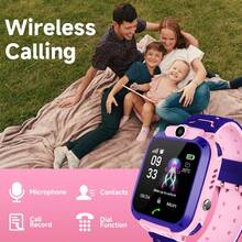 Mejor regalo 2025, Reloj inteligente para niños con función de posicionamiento y seguimiento, llamada, cámara frontal, grabación de álbumes, notificación de tono de llamada, buscador de dispositivos, correa cómoda, múltiples opciones de color, buscador de teléfono - Multicolor - Ver 7