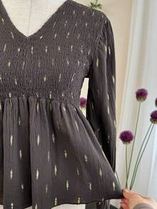 Women Tops - Chocolate Brown - View 2