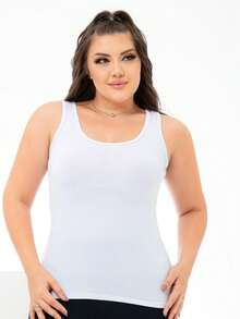 Kit 5 Casual Summer Thick Strap Blouses - caramelo gris - Ver 2