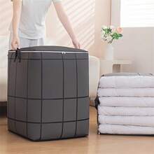 Large Capacity Bag-In-Bag Storage Bag, Large Capacity Outdoor Storage Bag, Suitable For Quilts, Bedding, Clothes And Underwear - Portable, Lightweight, With Zipper And Handle, Easy To Carry, Laundry Basket