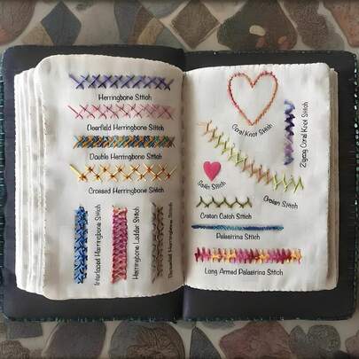 1 Set Embroidery Stitching Beginner's Guide Book, Adult Creative Sewing Book, DIY Stitching Pattern Book, Embroidery & Sewing Kit, Comprehensive Stitching Manual, Durable Cloth Cover, Embroidery & Sewing Book