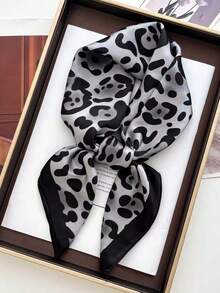 Black and Gray Leopard Print