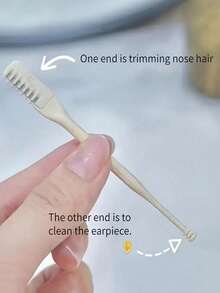 10件套鼻毛修剪器套装，温和无痛鼻毛去除器，360°旋转双头手动面部毛发修剪工具，便携易用，男女皆宜
