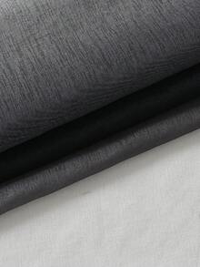 1pc Modern Style Ombre String Color Sheer Curtain For Living Room, Bedroom, Window, Balcony And Room Divider - Black - View 8