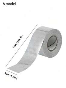 1卷长防水密封胶带，厨房炉灶防油胶带，台面防霉胶带，耐高温铝箔胶带，厨房和浴室配件 - 銀色 - 查看 4