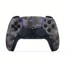 PlayStation PS5 DualSense Wireless Controller With Immersive Tactile Feedback And Adaptive Triggers. Futuristic Light-Sensitive Strip Design. Ideal For High-Energy Gaming Gear. Dark Gray Camouflage Finish. - Dark Gray Camouflage - View 8
