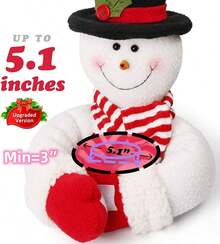 Clips de Cortina de Navidad, Juego de 2 Piezas, Forma de Muñde Nieve, Usados para Clips de Cortina, Clips de Ventana, Decoraciones de Botellas de Vino, Decoraciones de Navidad, Decoraciones para el Hogar y Fiestas - 1 - Ver 2