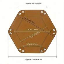 Foldable Hexagonal Dice Tray - A Soft Velvet-Like Storage Box With A Sturdy Metal Frame, Compact Foldable Design, Suitable For Games, Parties, Festivals (Christmas, Valentine's Day, Mother's Day), Festival Gifts, Party Presents, Festival Decorations, Elegant Appearance, Durable Structure, And Festival Shoppers