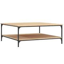 Coffee Table Sonoma Oak 100x100x40 Cm Engineered Wood - Brown - View 7