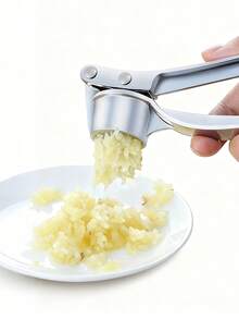 1/2件装金属蒜蓉压榨器，专业手动蒜蓉切割器，蒜姜压榨器，蔬菜切碎器/蒜蓉切割器和去皮器/调味料和香料工具/日常家居用品/厨房配件/厨房/情人节/婚礼/情人节/复活节/斋月